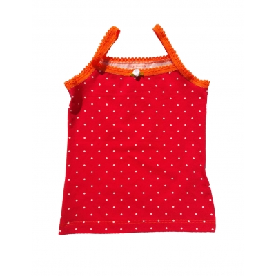 Hemdje rood stipjes Hemdje rood stipjes
